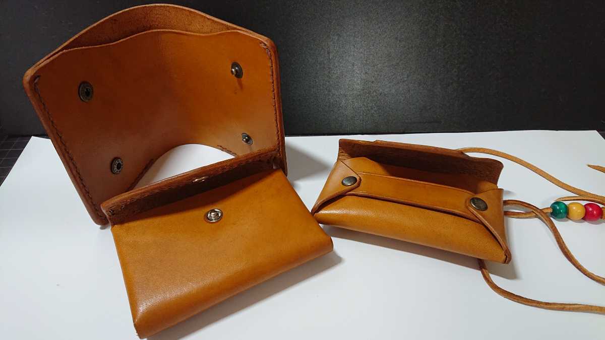 ヤフオク ハンドメイド レザークラフト 財布 牛本革 ヌメ ヤフオク ハンドメイド レザークラフト 財布 牛本革 ヌメ