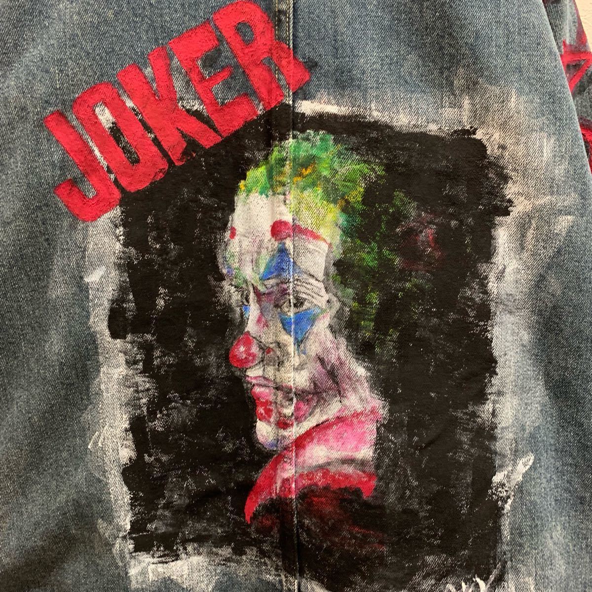 1点物】ハンドペイント Gジャン JOKER オーバーサイズ 90s ZIPPO