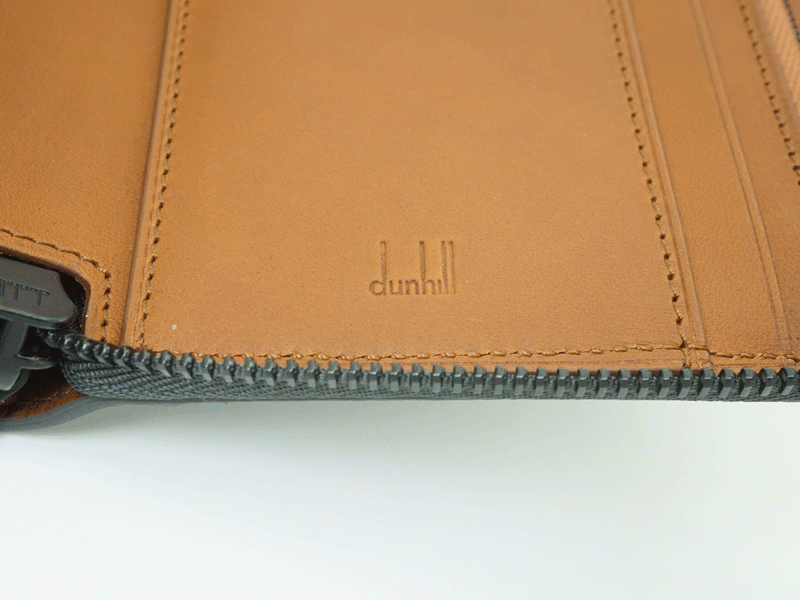 【未使用　※訳有お買い得品】dunhill ダンヒル シャーシ CHASSIS オーガナイザー 長財布 カーボン グレー/ラウンドファスナー 送料無料_画像7