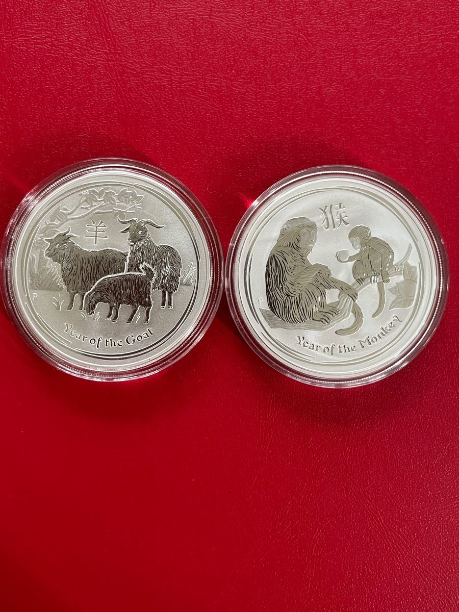 PayPayフリマ｜オーストラリア 銀貨 コイン 2枚 本物 美品 2015 2016 