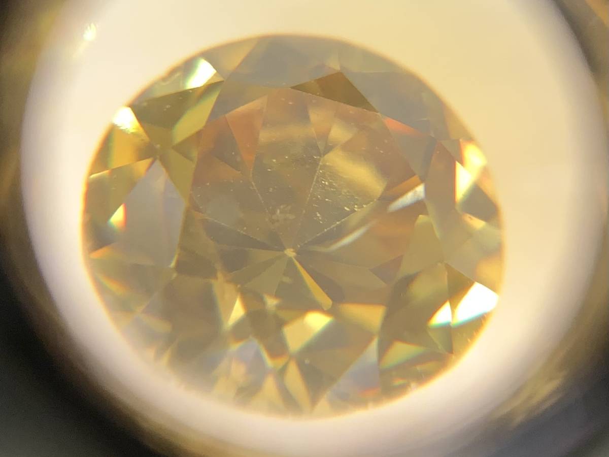 0.373ct FANCY DEEP YELLOW diamond fancy SI2 0.3ct loose round diamond loose yellow diamond 