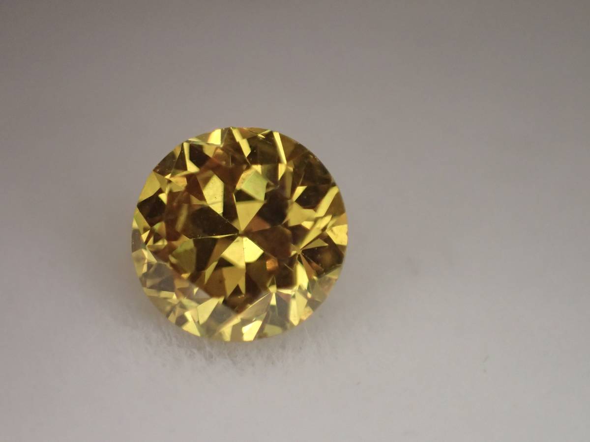 0.373ct FANCY DEEP YELLOW diamond fancy SI2 0.3ct loose round diamond loose yellow diamond 