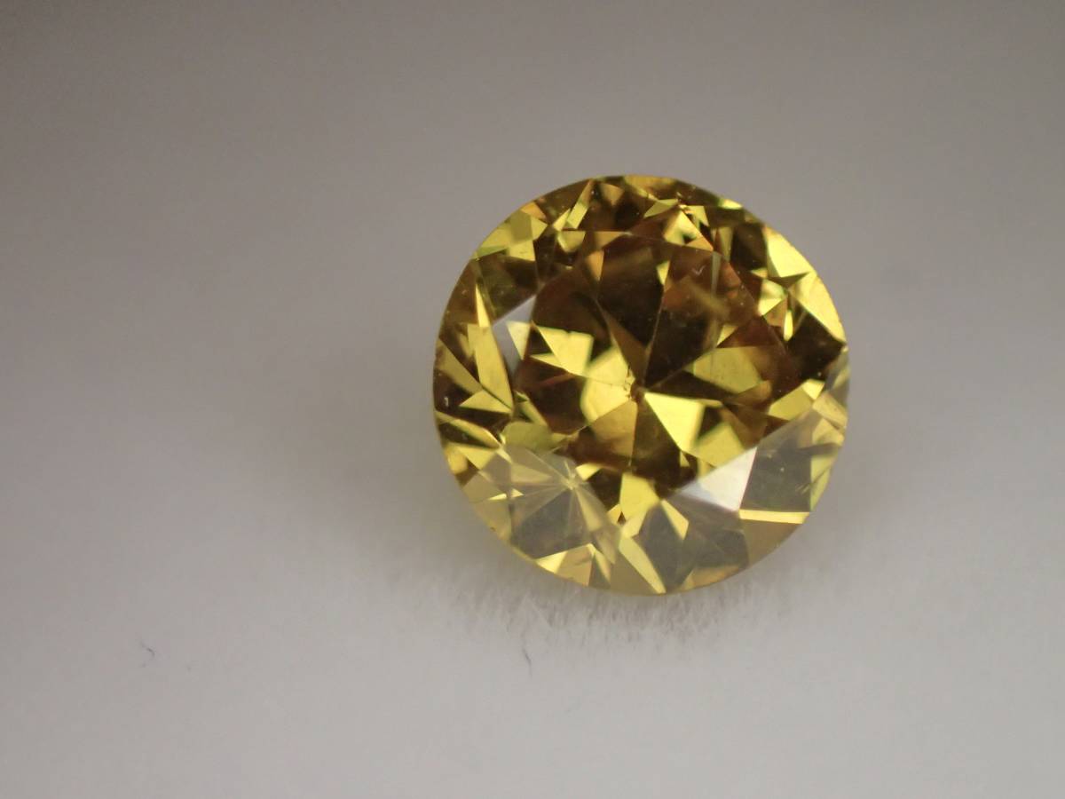 0.373ct FANCY DEEP YELLOW diamond fancy SI2 0.3ct loose round diamond loose yellow diamond 