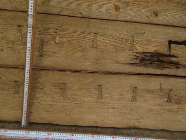 【湖華】特大舟板/検)古材茶道具テーブル一枚板天板結界華台鉢台香台材料徳44_画像7