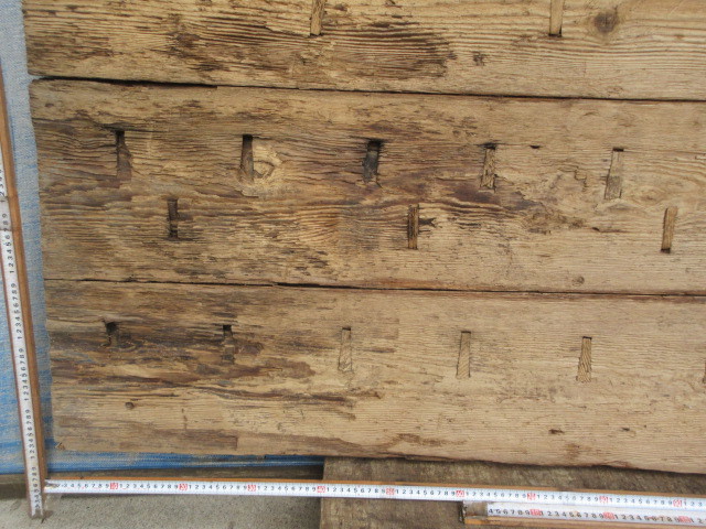 【湖華】特大舟板/検)古材茶道具テーブル一枚板天板結界華台鉢台香台材料徳44_画像3