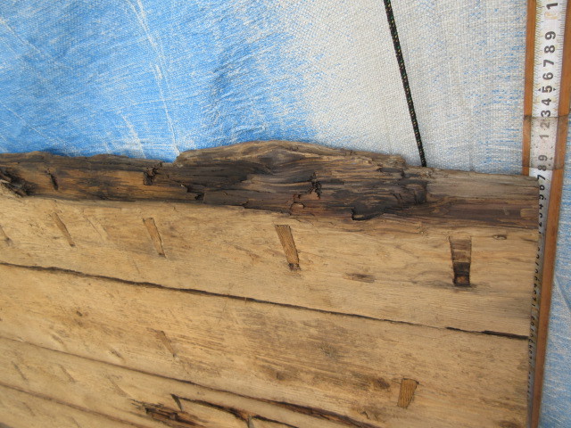 【湖華】特大舟板/検)古材茶道具テーブル一枚板天板結界華台鉢台香台材料徳44_画像10
