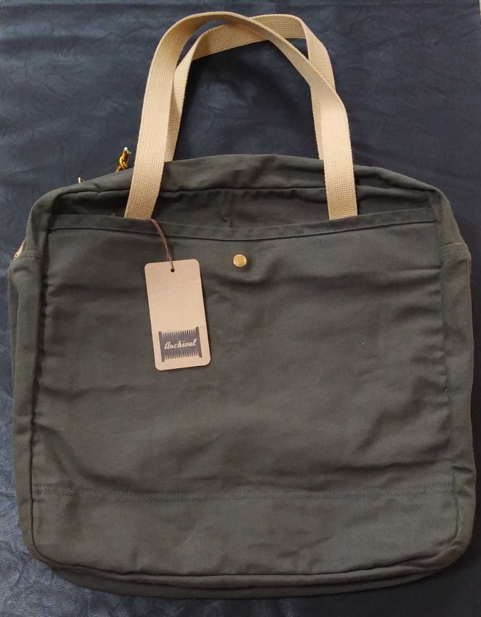 新品未使用 archival zip tote bag キャンバストートバッグ BEAMS