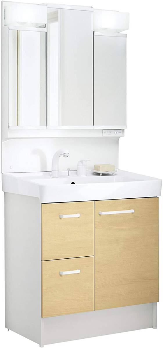 新品☆LIXIL(リクシル) INAX 間口750 洗面化粧台 セット クリエ 新品☆LIXIL(リクシル) INAX 間口750 洗面化粧台 セット クリエ