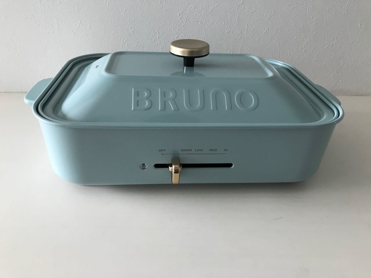 BRUNO ブルーノ コンパクトホットプレート　新品未使用　ブルーグレー