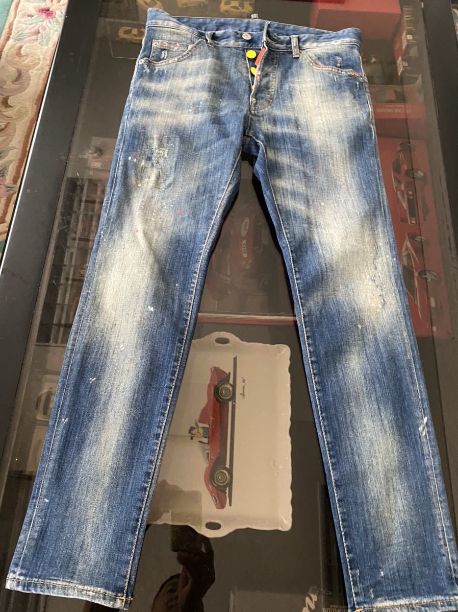 国内正規品】 美品 ディースクエアード DSQUARED2 蛍光 イエロー