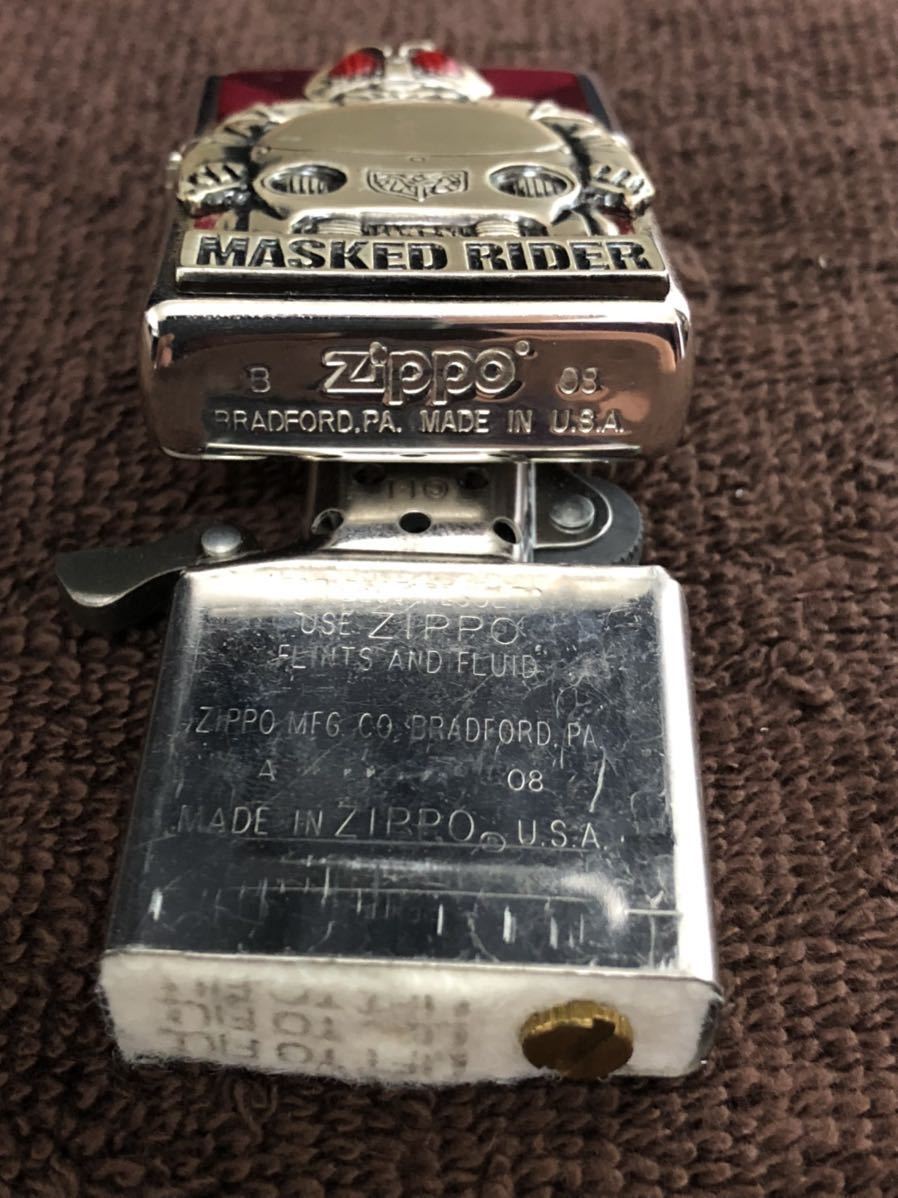 ZIPPO ジッポ ジッポー 仮面ライダー　サイクロン号　ZIPPO MASKED RIDER 2008年製　未使用品　希少品_画像4