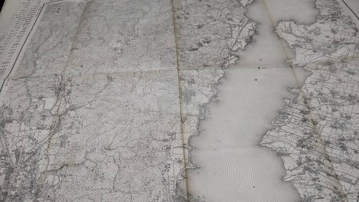  古地図  京都東北部 地図 資料 46×57cm  明治42年測量  大正5年印刷 書き込みの画像2