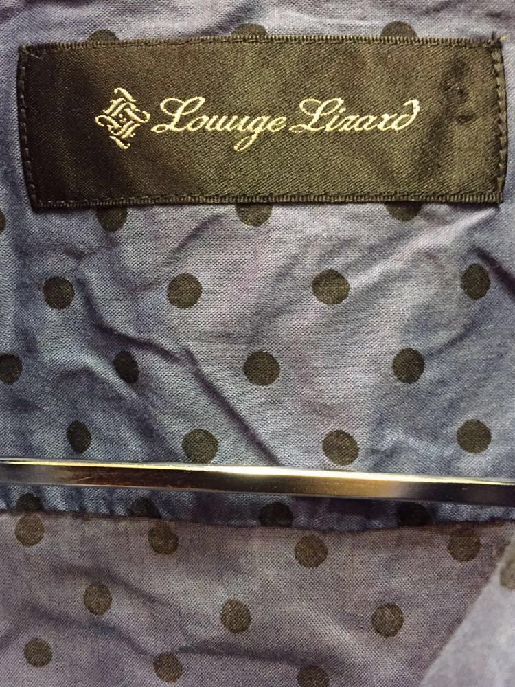 Lounge Lizard ラウンジリザード 半袖ドットシャツ size1 ／ オープンカラーシャツ ボタンダウン_画像5