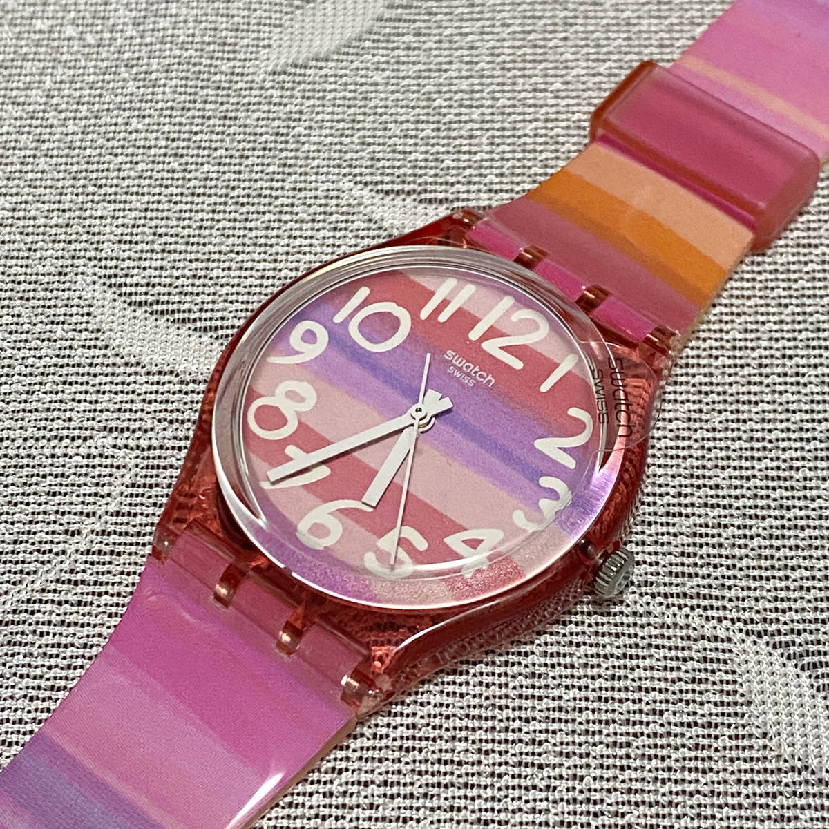 SWATCH スウォッチ ASTILBE GP140 スイス製 腕時計 ピンク 34mm 未使用 長期保管品