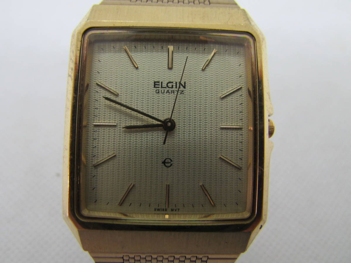 【送料無料】ELGIN 腕時計　動作確認済　(K782)_画像9