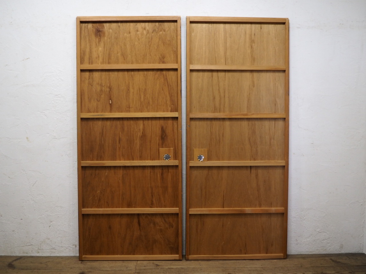 信頼】 タV120◇【H180,5cm×W76cm】×2枚◇老舗旅館の大きな片面襖