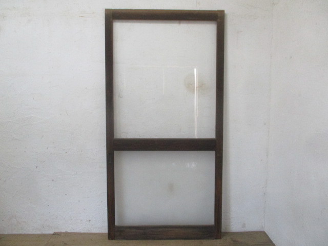 taN218*[H179cm×W91cm]* ретро тест ... старый из дерева стекло дверь * двери раздвижная дверь рама старый дом в японском стиле старый мебель Showa преобразование L внизу 