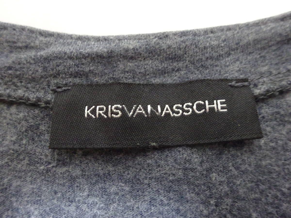 KRISVANASSCHE クリスヴァンアッシュ Tシャツ グレーカラー メール便