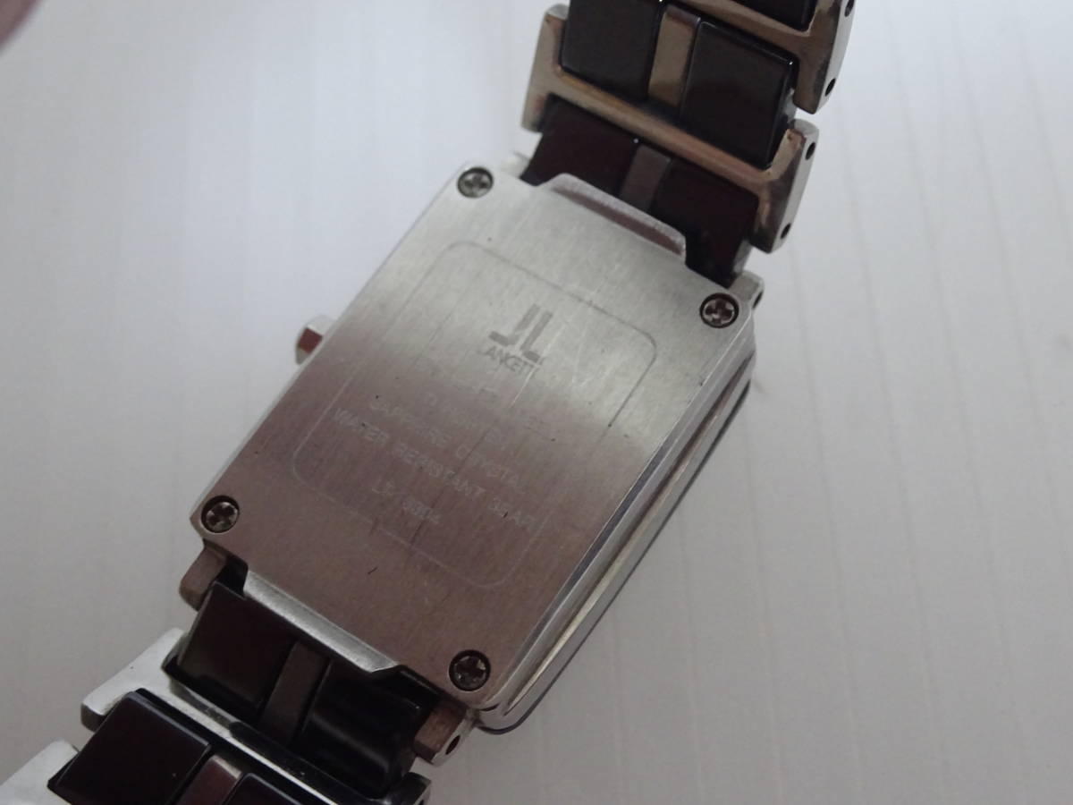 未使用に近い LANCETTI ランチェッティ 本物ダイヤ12P 腕時計 メール便 KAWA_画像4