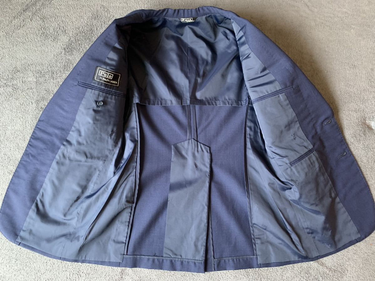 極上 70s 初期 大文字タグ POLO RALPH LAUREN 金ボタン 紺ブレ ラルフ ビンテージ vintage アイビー トラッド RRL