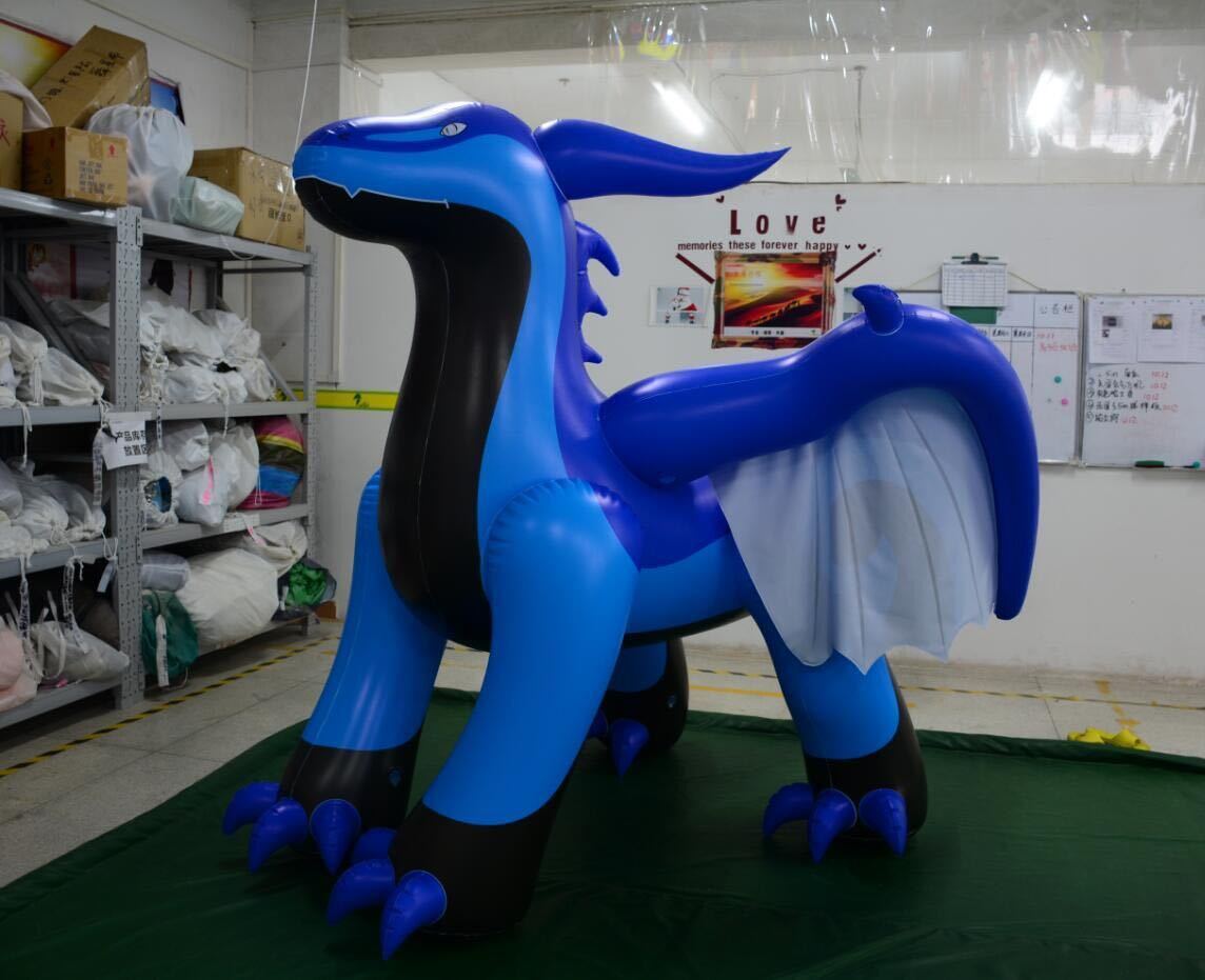 送料0円】 ブラック パープル ドラゴン フロート 空気ビニール風船 ...