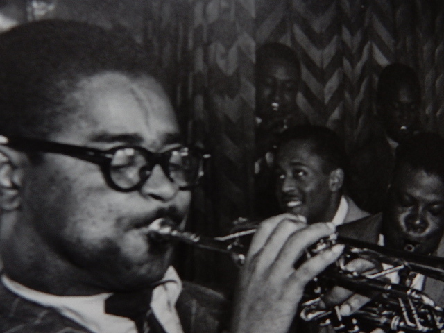 tiji-* галет Spee / миля s*tei винт /Club Downbeat.NY 1957/Dizzy Gillespie/Miles Davis/ искусство Picture рамка / Jazz / интерьер 