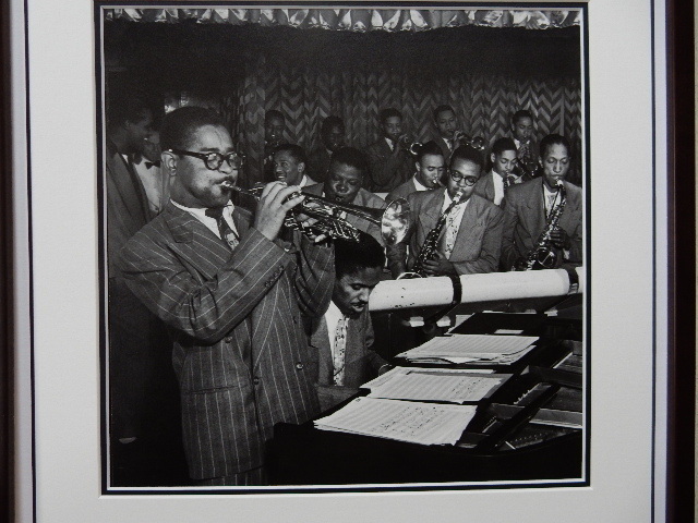 tiji-* галет Spee / миля s*tei винт /Club Downbeat.NY 1957/Dizzy Gillespie/Miles Davis/ искусство Picture рамка / Jazz / интерьер 