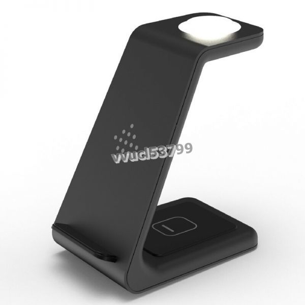 OT157:10W 2 in 1 high speed wireless charger (iPhone 12 for less electrode lamp attaching )11 Airpods Pro Charge Dock Station for Samsung S20 S10 Buds