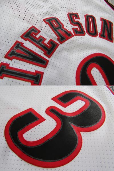 NBA 76ers アレン・アイバーソン IVERSON ＃3 NIKE製　セブンティ・シクサーズ　ナイキ ユニフォーム　ジャージ バスケ シャツ 刺繍