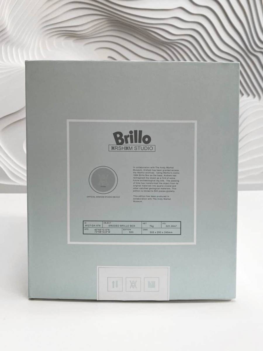 新品 限定500個 Daniel Arsham Andy Warhol Eroded Brillo Box ブリロ