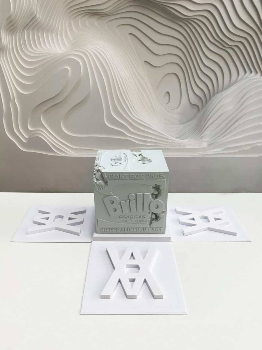 新品 限定500個 Daniel Arsham Andy Warhol Eroded Brillo Box ブリロ