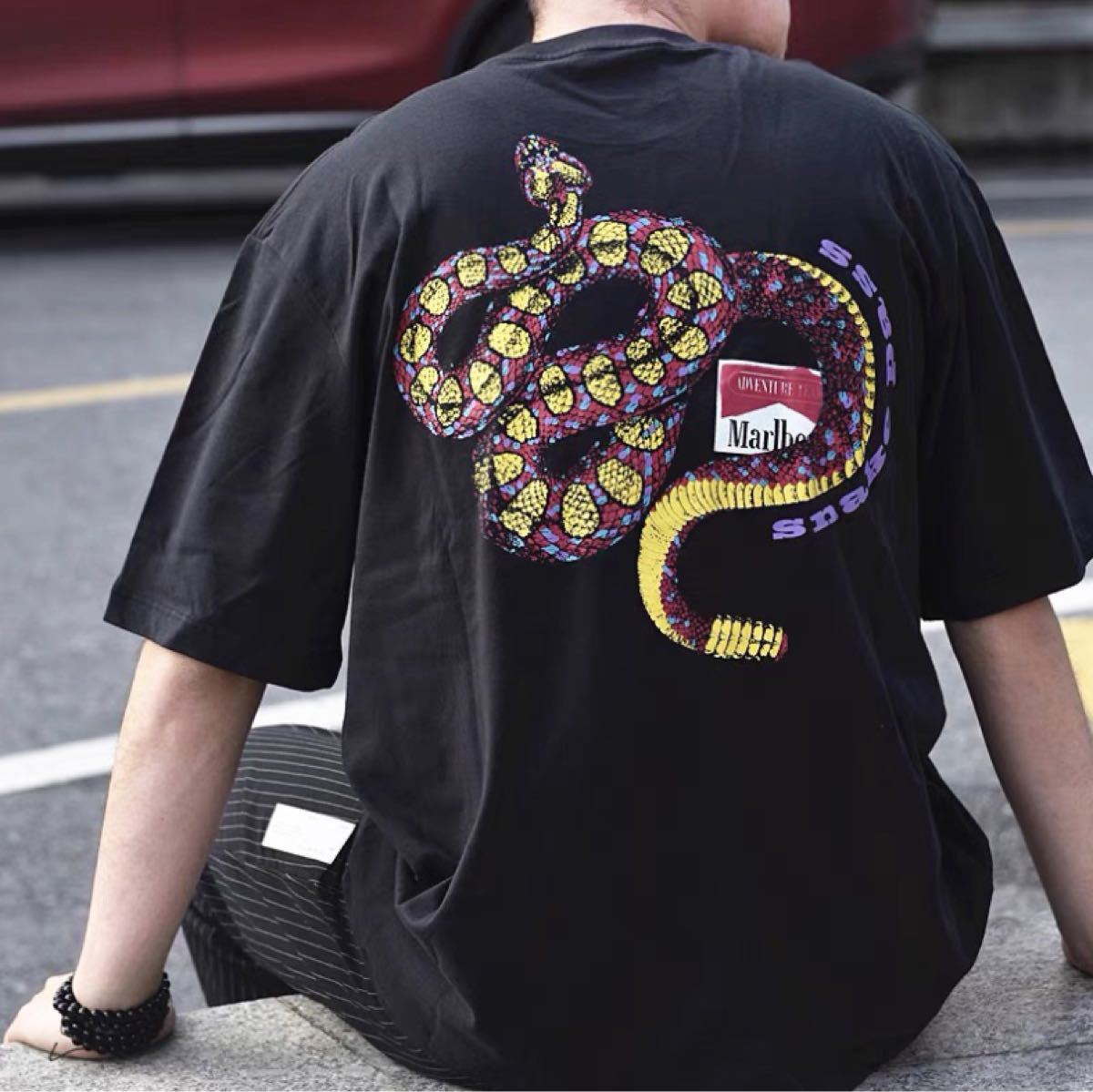 Paypayフリマ レア商品 Marlbor マルボロ 赤マル Tシャツ Remix 男女兼用 半袖 ビンテージ Paypayフリマ レア商品 Marlbor マルボロ 赤マル Tシャツ Remix 男女兼用 半袖 ビンテージ
