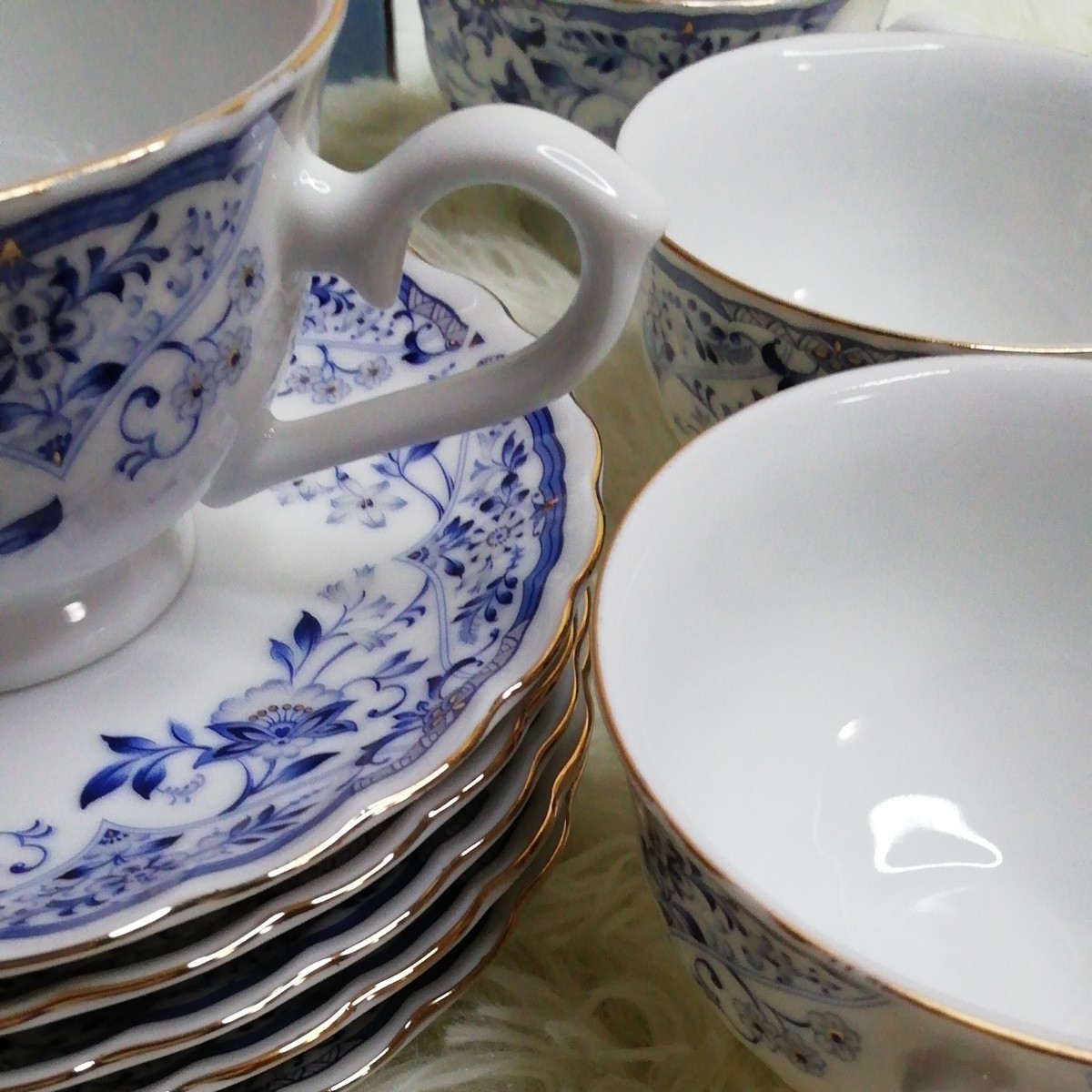 美品】Art Box FINE CHINA B M NETWORK 5セット ポット カップ 美品】Art Box FINE CHINA B M NETWORK 5セット ポット カップ