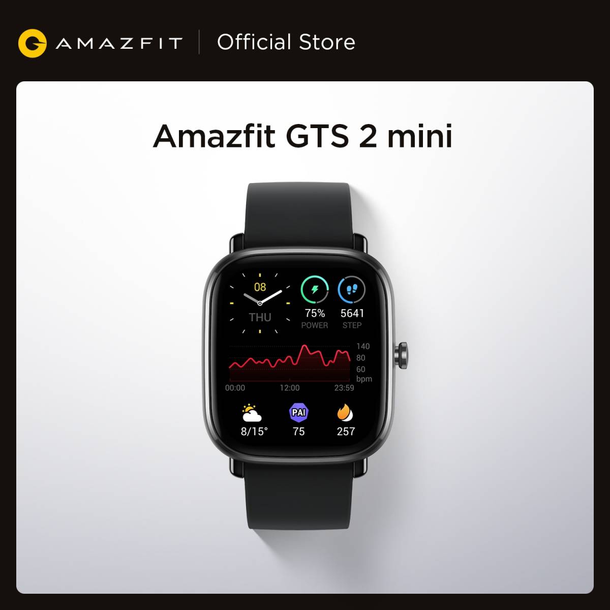 グローバルバージョンAMAZFIT GTS 2ミニGPSスマートウォッチAMOLEDディスプレイ70スポーツモード睡眠監視スマートウォッチANDROID IOS_画像1