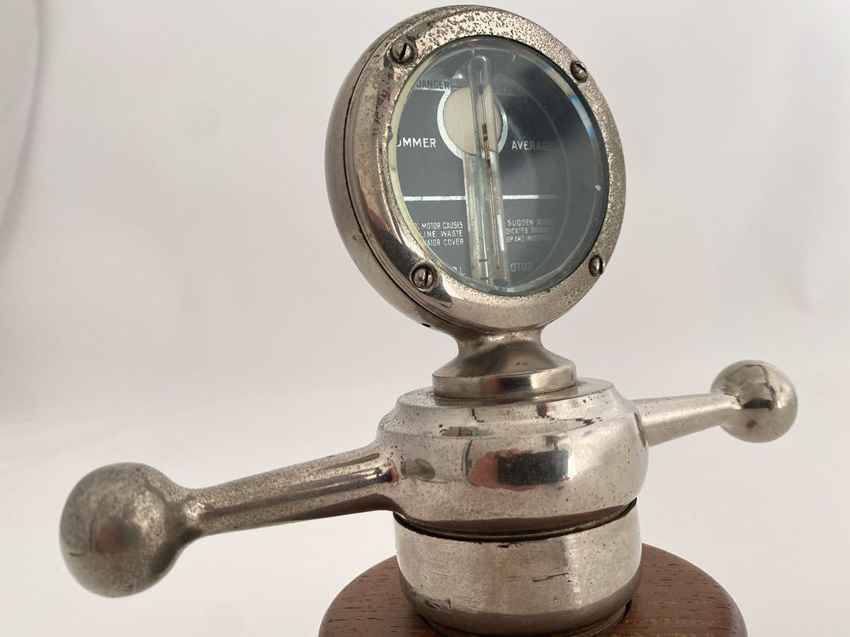 Oldsmobile Motometerオールズモビル ボイスメーターBoyce motometer radiator cap with dog bone handle 1920-30 フードオーナメント_画像6