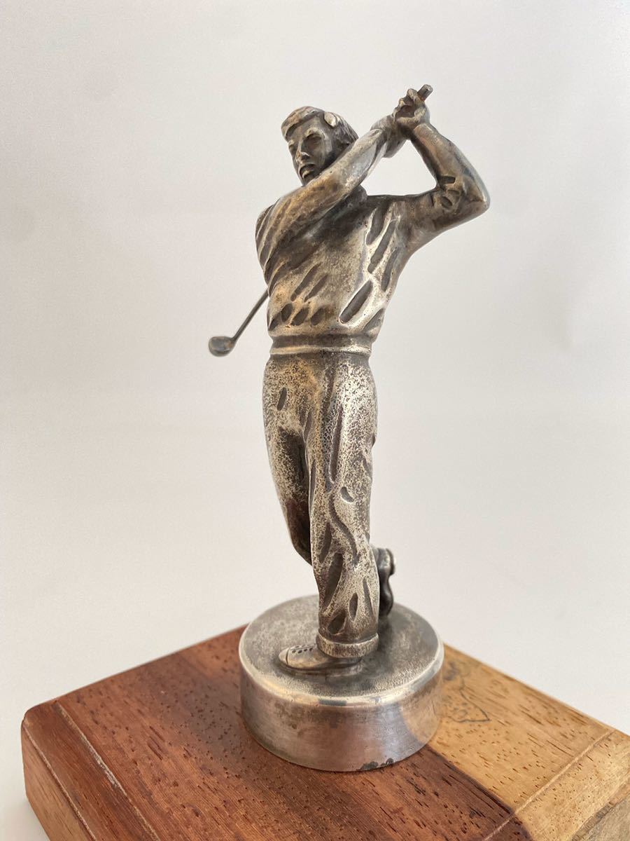 Swinging Golfer Asprey London1930s スイングするゴルファー アスプレーロンドン silver bronze 洋白銀製 マスコット car mascot