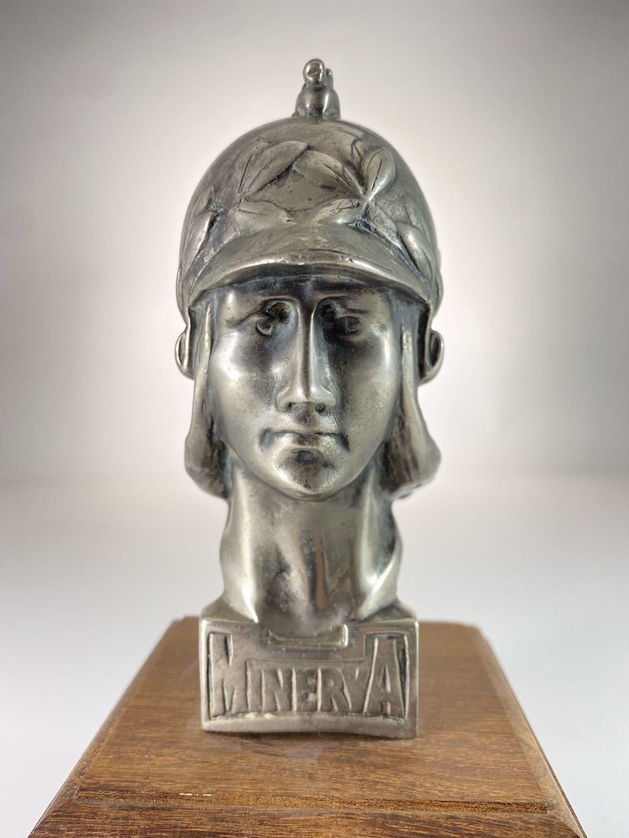 Minerva with Griffin on Helmet 1920s Minerva Car Company official car mascot.ベルギー ミネルバ カーマスコットP.de.Soete作(ソエテ）