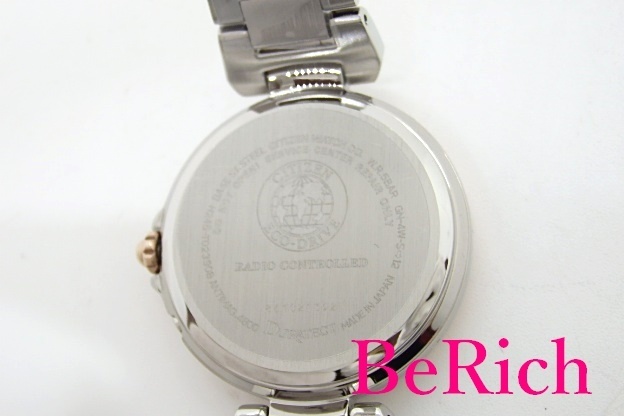  прекрасный товар Citizen CITIZEN женские наручные часы XC XC Eko-Drive белый циферблат SS солнечные радиоволны [ б/у ][ бесплатная доставка ]ht4050