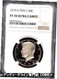 1979 S Type 2 Proof Kennedy Half Dollar certified PF 70 Ultra Cameo by NGC! 