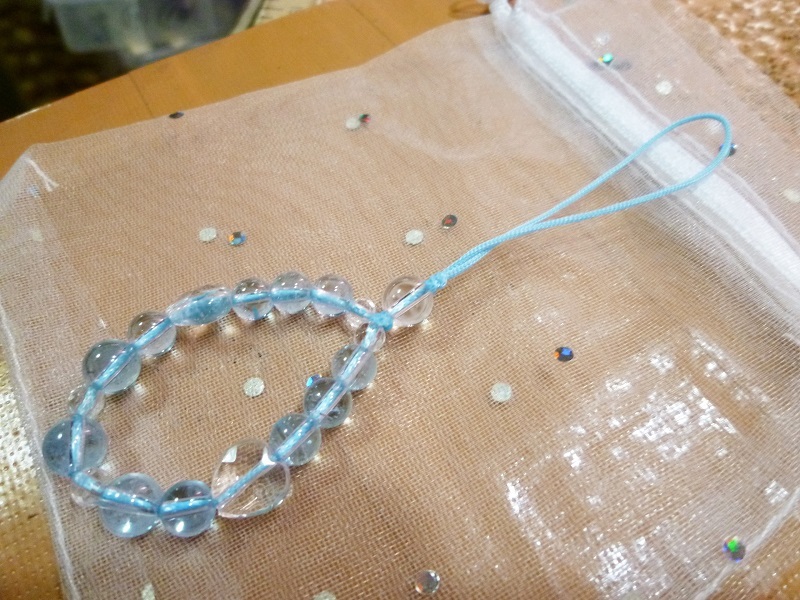  blue topaz crystal strap 