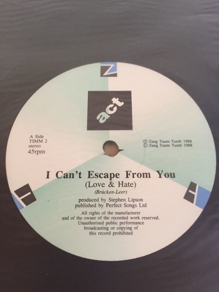 The Smiths カバー曲収録 Act I Can't Escape From You プロパガンダ Propaganda クラウディア・ブルッケン Claudia Brucken Thomas Leer