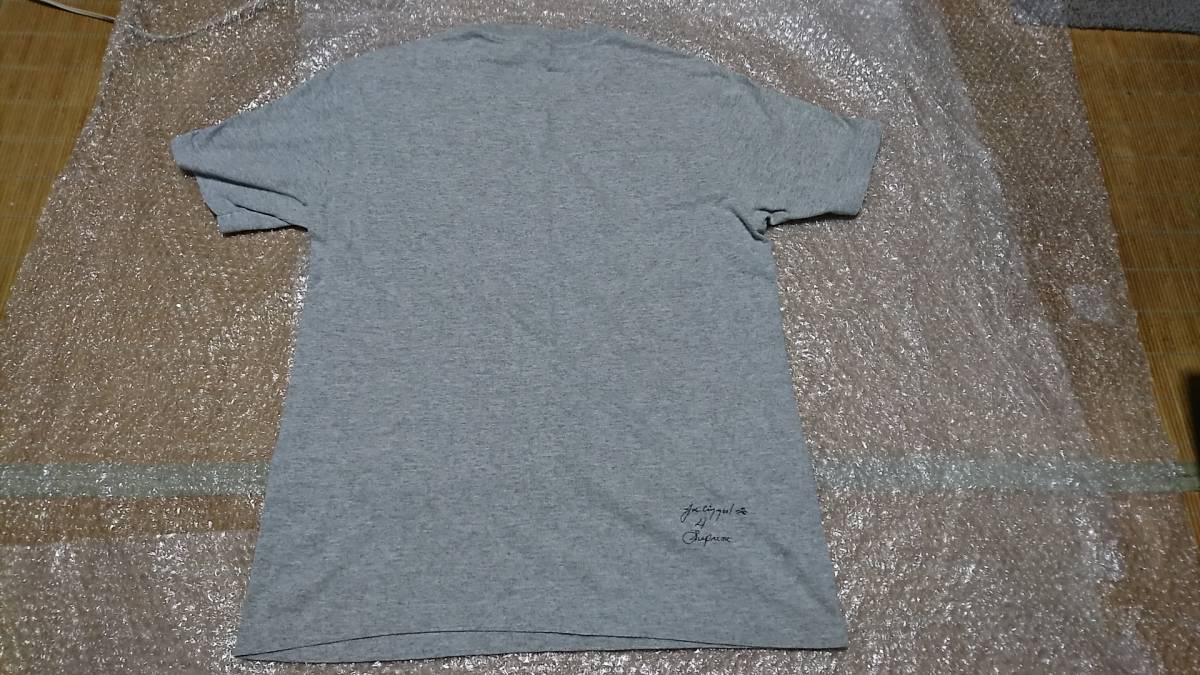 supreme joe cool box logo tee シュプリーム　ジョークール　ボックスロゴ　Tシャツ　グレー　gray　M_画像5