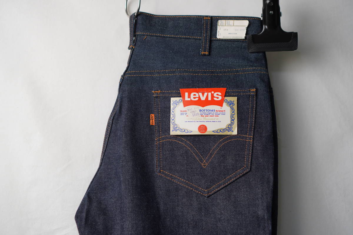 60s70s Vintage Levis Levi's 646E 646 0217 bell bottom jeans Denim 34/31 pants dead stock big E