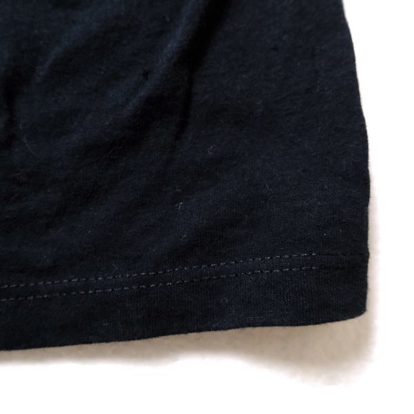 USA製 90's ノーティカ 柄ボーダー サーフィンプリント コットン Tシャツ 半袖 (XL) 黒 ブラック アメリカ製 90年代 旧タグ nautica_画像6