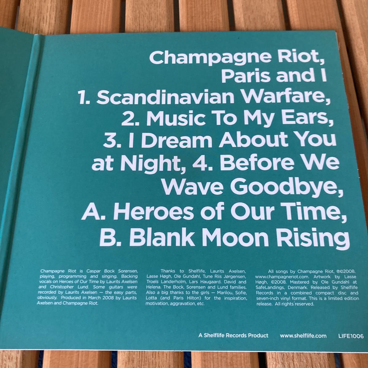 champagne piot、paris and I 、CD付き7インチ、scandinavian warfare、インディロック、ギターポップ、indie rock_画像4
