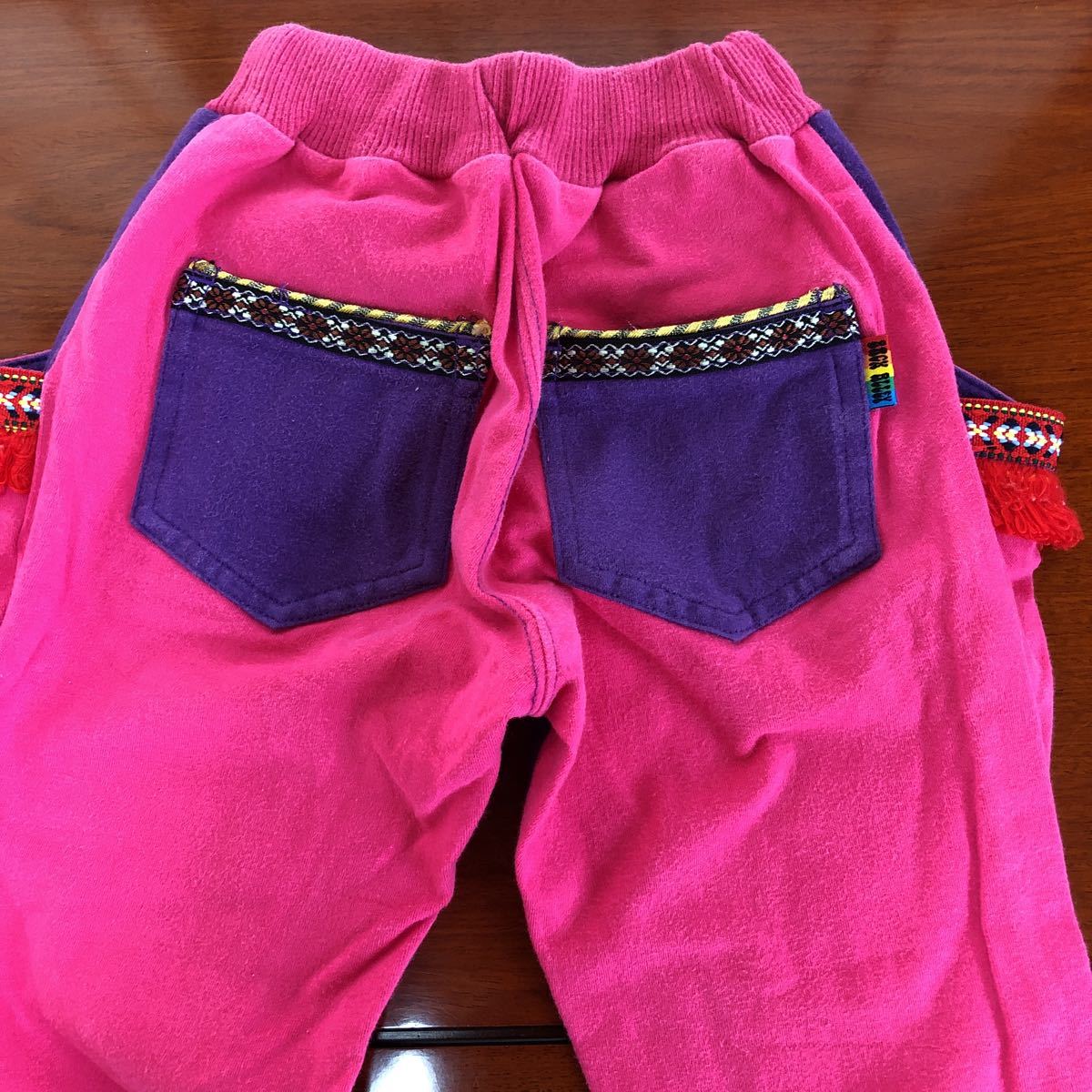 [ Boo Foo Woo / back a Ray /BACK ALLEY] trousers pants s.to cloth 110. used pink 