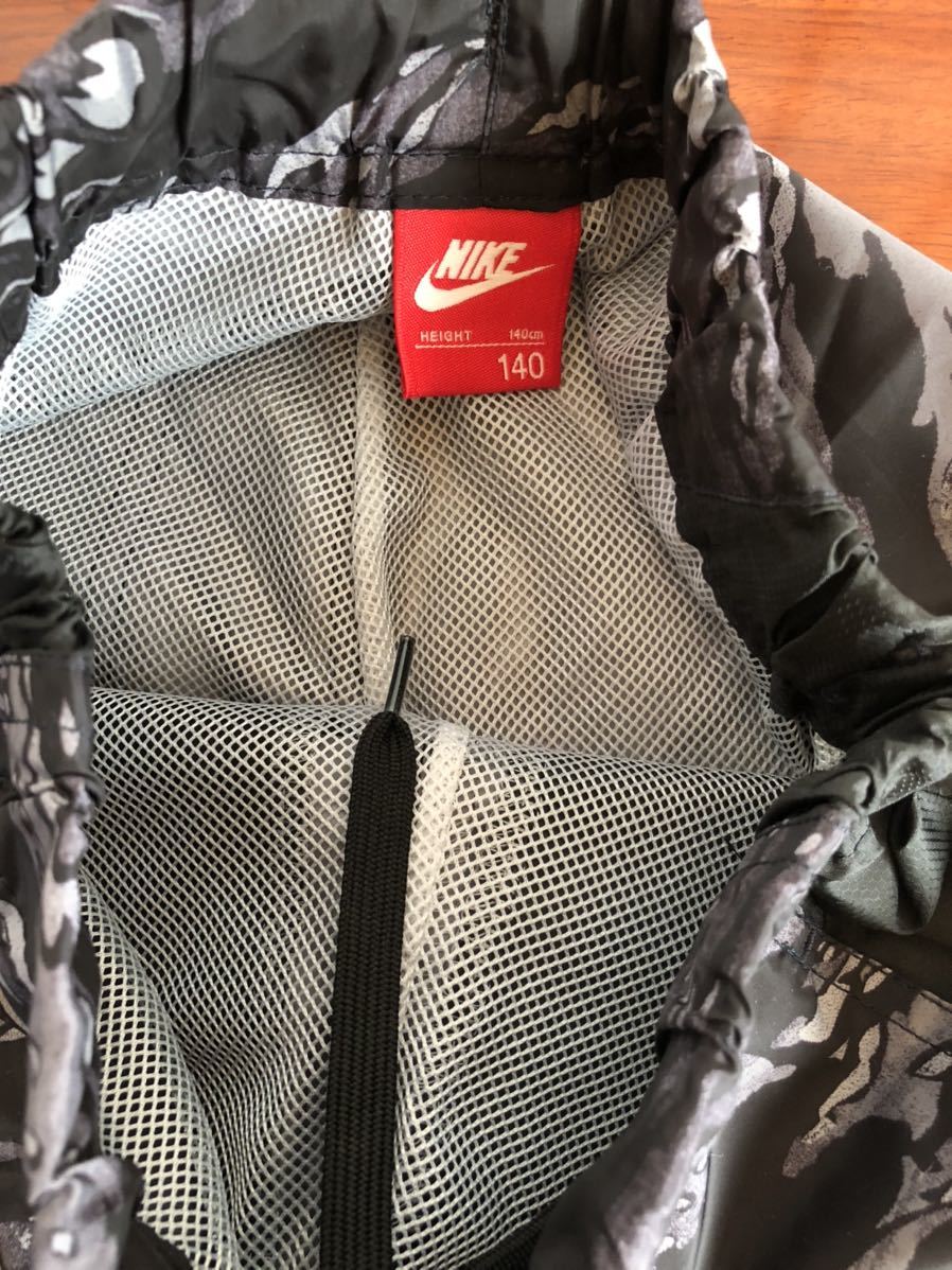 [NIKE/ Nike ] детский нейлон джерси верх и низ в комплекте 2 листов комплект 140. б/у сумка место хранения возможно камуфляж 