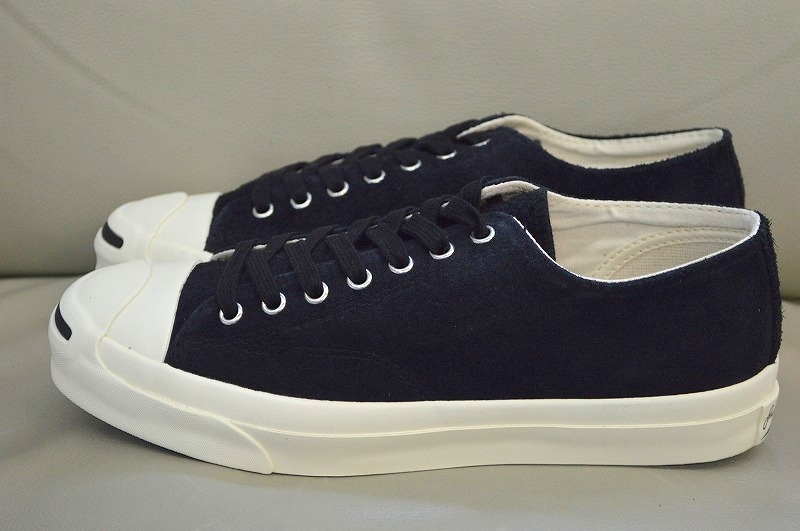 新品未使用 CONVERSE コンバース JACK PURCELL RET SUEDE ジャックパーセル スエード レザー ブラック US7.5 26センチ 1CL752 13200円_画像3