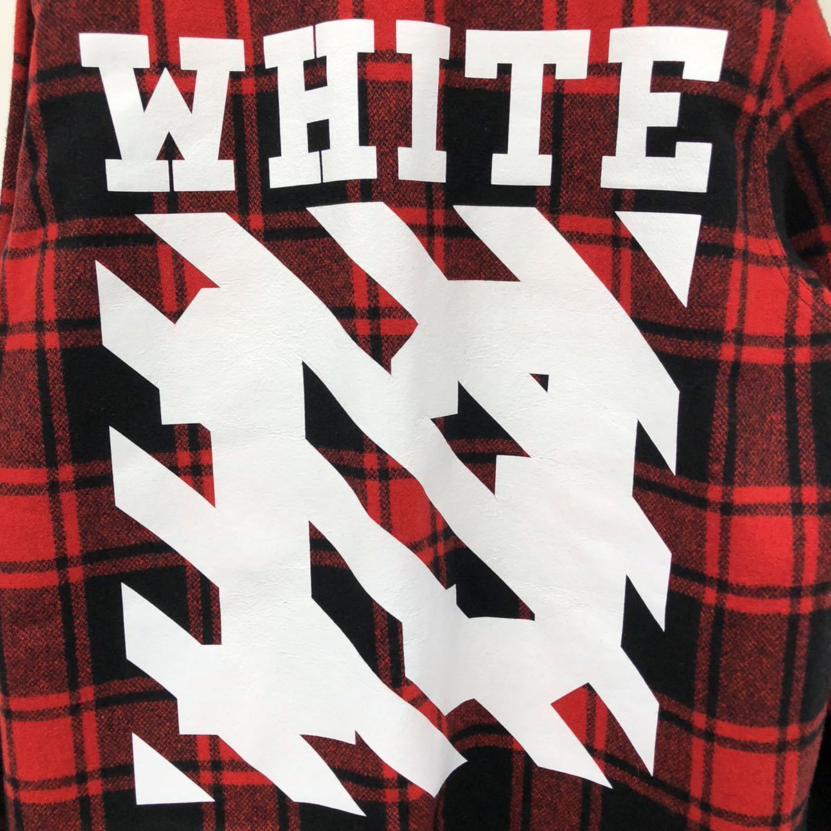 Off-White 14aw ナンバリングチェックシャツ-