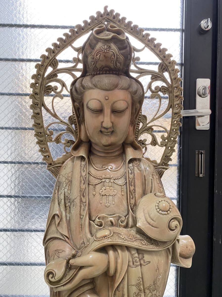 限定最安値】 観音様 古鉄製 座像 高105mm 仏像 www.baumarkt-vogl.at